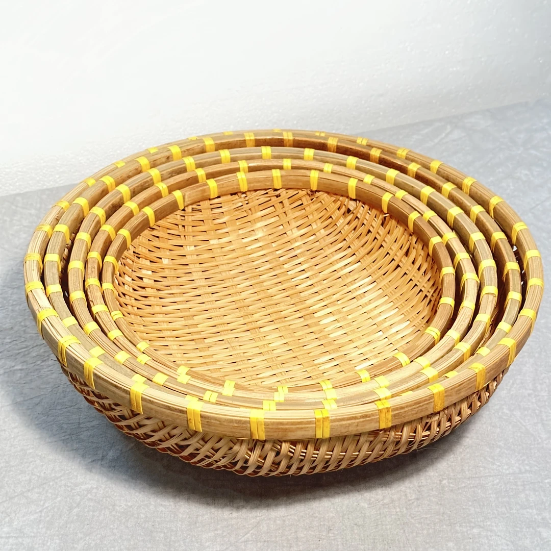 LZ044（木语）烟熏编织篮五件套