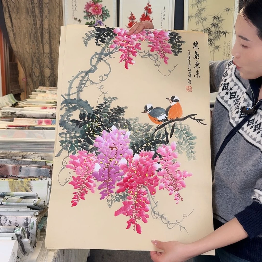 纯手绘国画作品好看