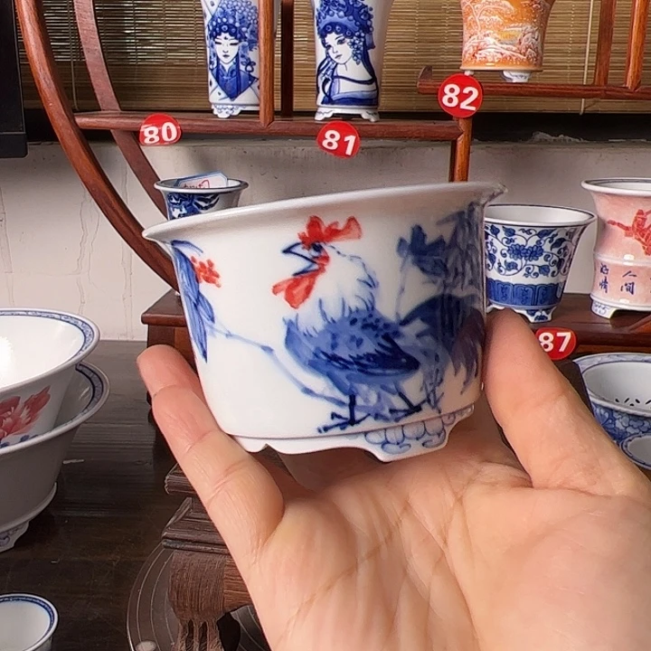 墨奈手绘手工花盆
