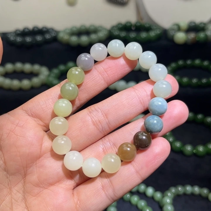 和田玉未镶嵌手链卡10