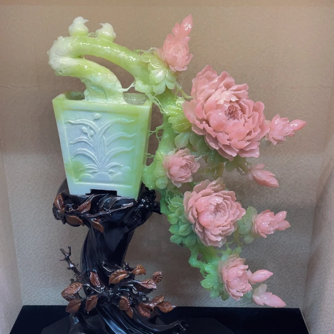 蛇纹石玉未镶嵌摆件