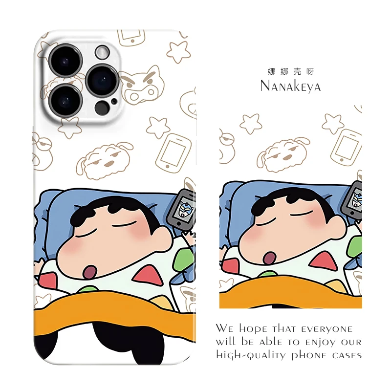 小新睡觉菲林壳适用苹果16iPhone13Pro华为小米15VIVO可爱手机壳
