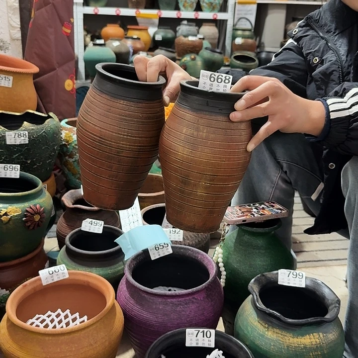 瑕疵金色一对668高度22口径10