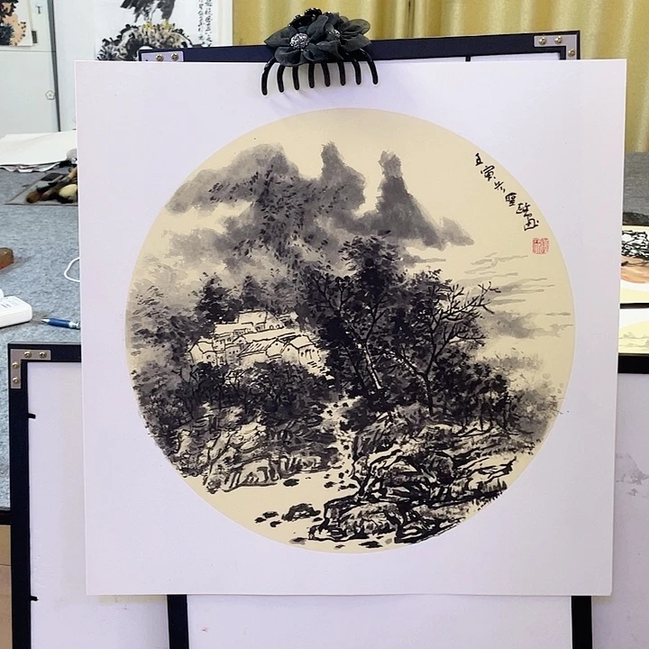 国画张圣敏先生纯手绘作品