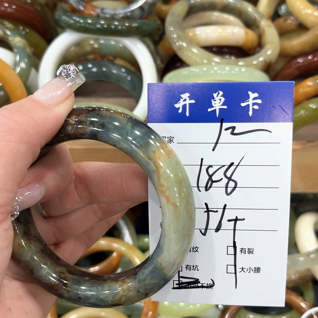 未镶嵌蛇纹石玉手镯