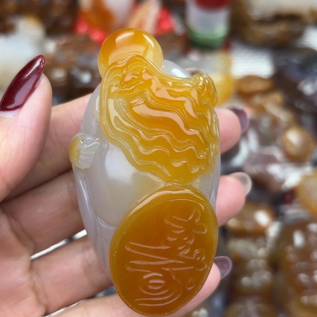 未镶嵌把件玛瑙/玉髓