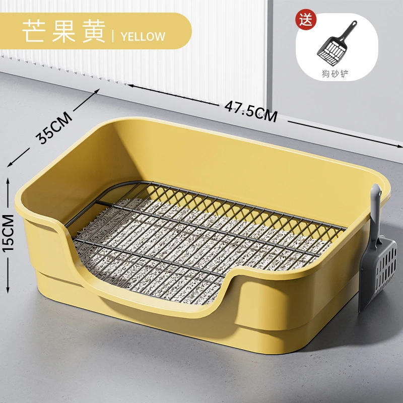 厕所浴缸不锈钢小型狗厕所狗防踩屎狗砂盆便盆宠物用品大型犬厕所