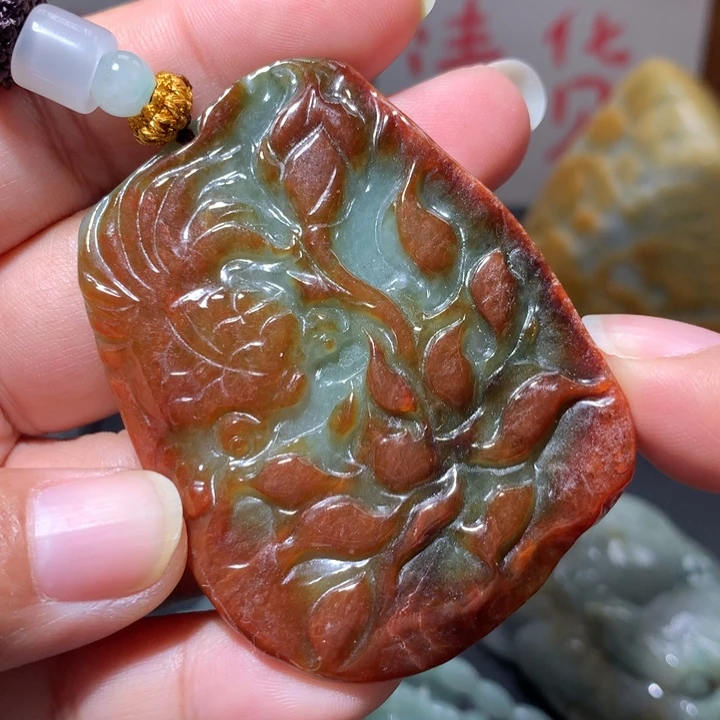 翡翠未镶嵌颈饰保真天然A货翡翠
