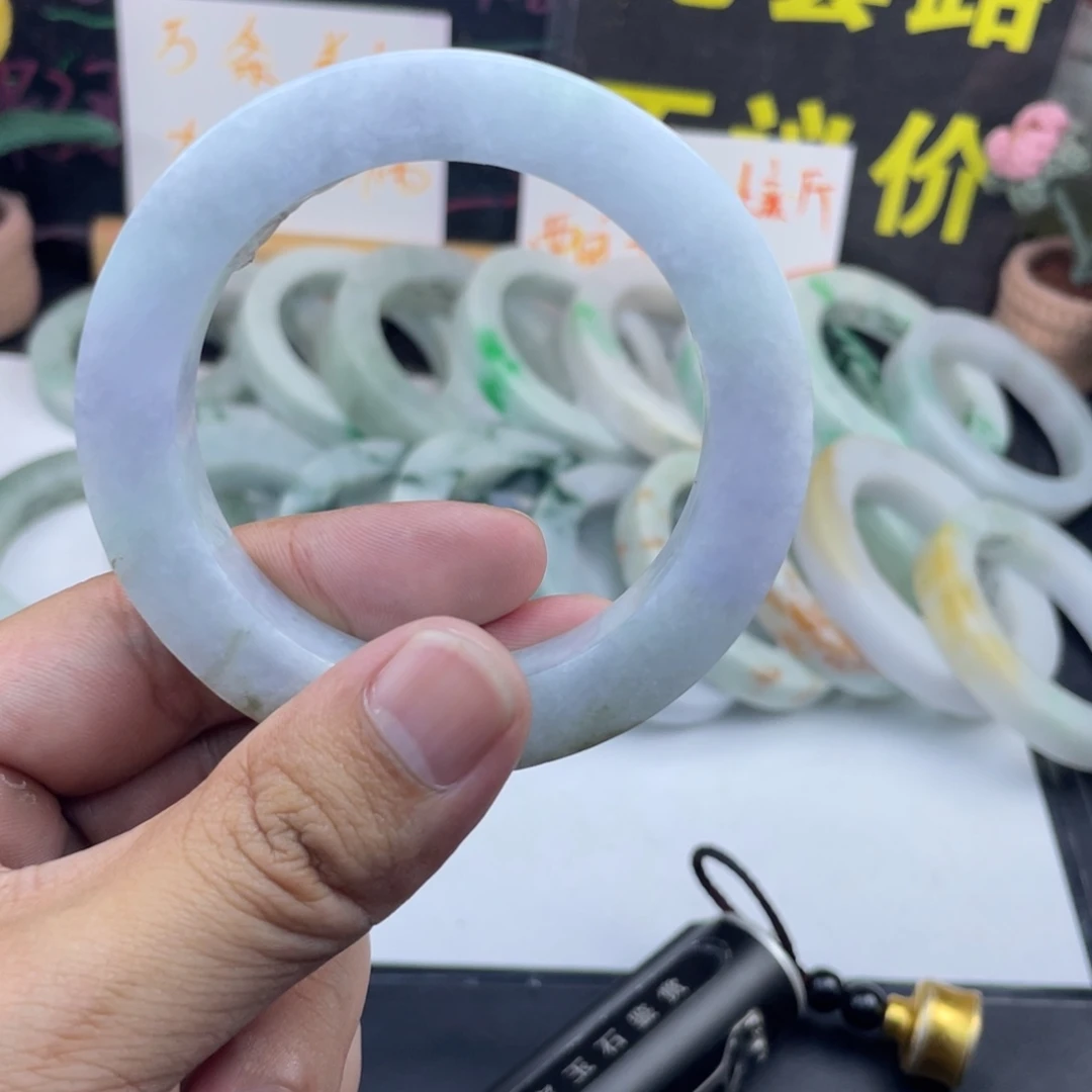 定制翡翠未镶嵌纯天然A货翡翠手镯