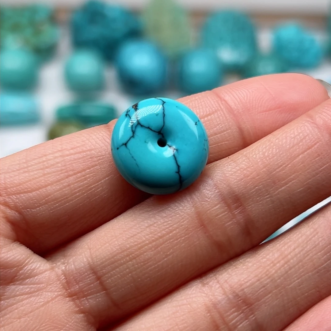 绿松石珠宝奇石未镶嵌豹*