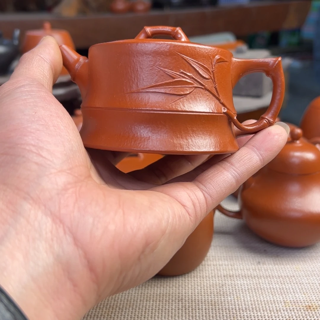 紫砂壶?***?全手工制作二节竹