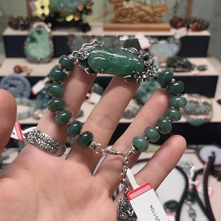 无足银纯银复古手链