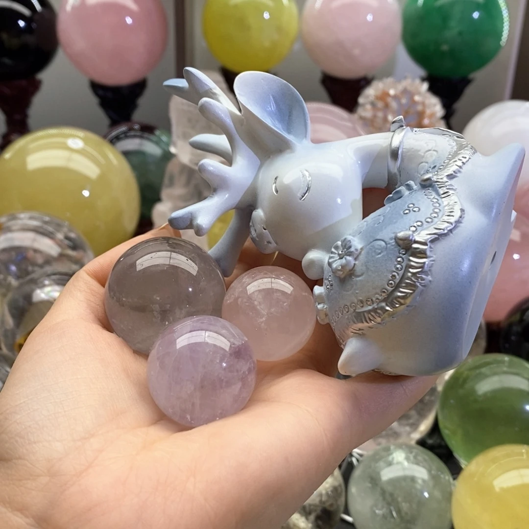 未镶嵌珠宝半成品水晶球*5
