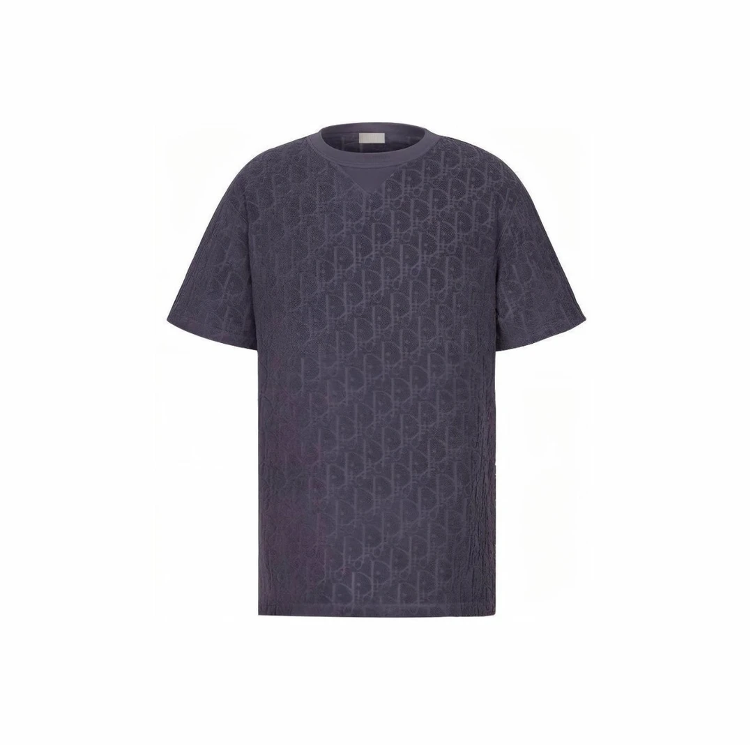 99新 DIOR/迪奥 DIOR迪奥Logo满印圆领短袖T恤M码/E50134