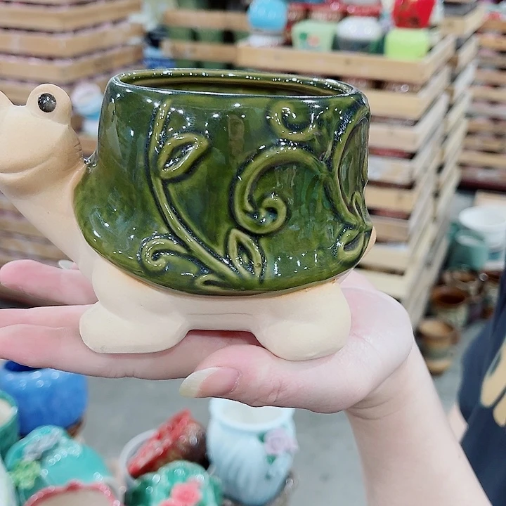 有孔，凑10元包邮陶瓷花盆发货！