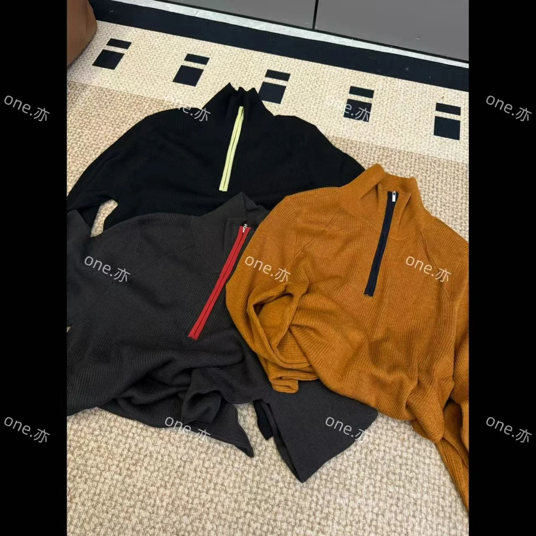 【一个亦】半高领半拉链打底上衣YB/27167