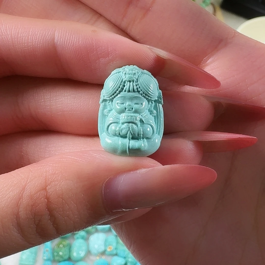 绿松石未镶嵌吊坠(不含链)扎基拉姆