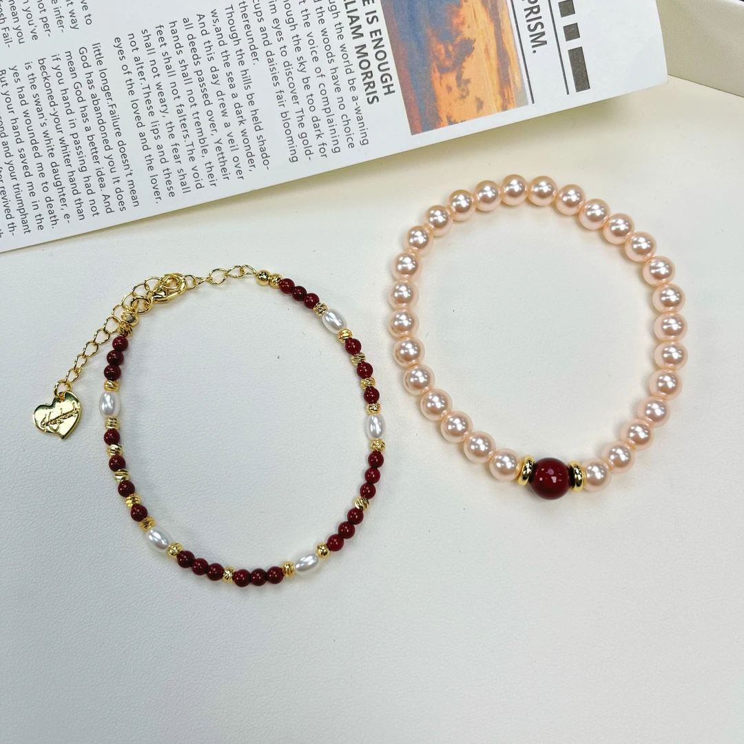 铜合金锆石手链 手工手串diy原创设计仿水晶手链简约时尚百搭