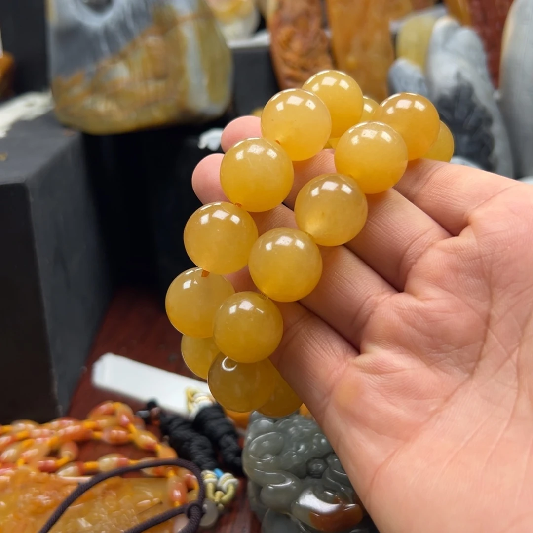 石英质玉（黄龙玉）未镶嵌黄龙玉