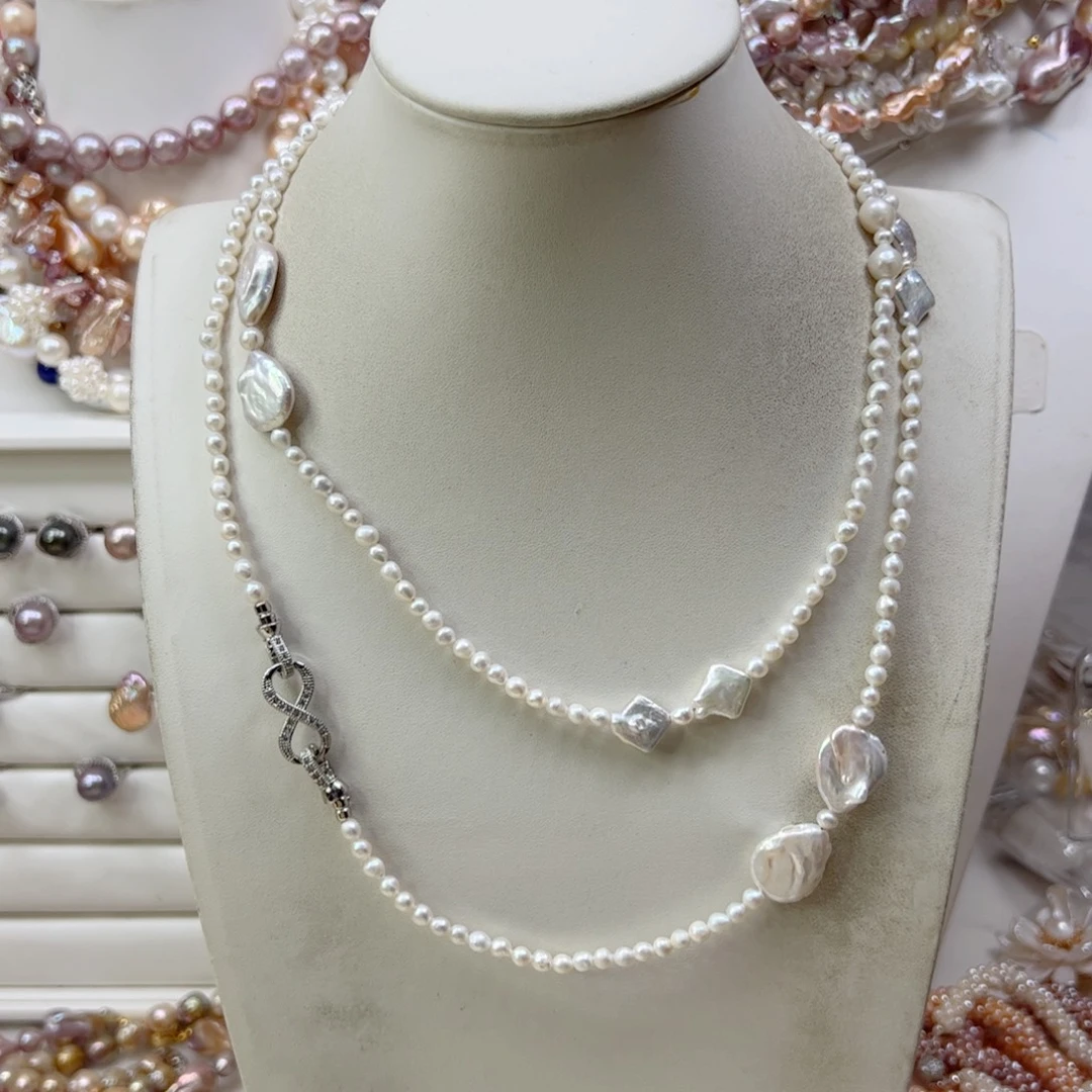 合金淡水珍珠手链