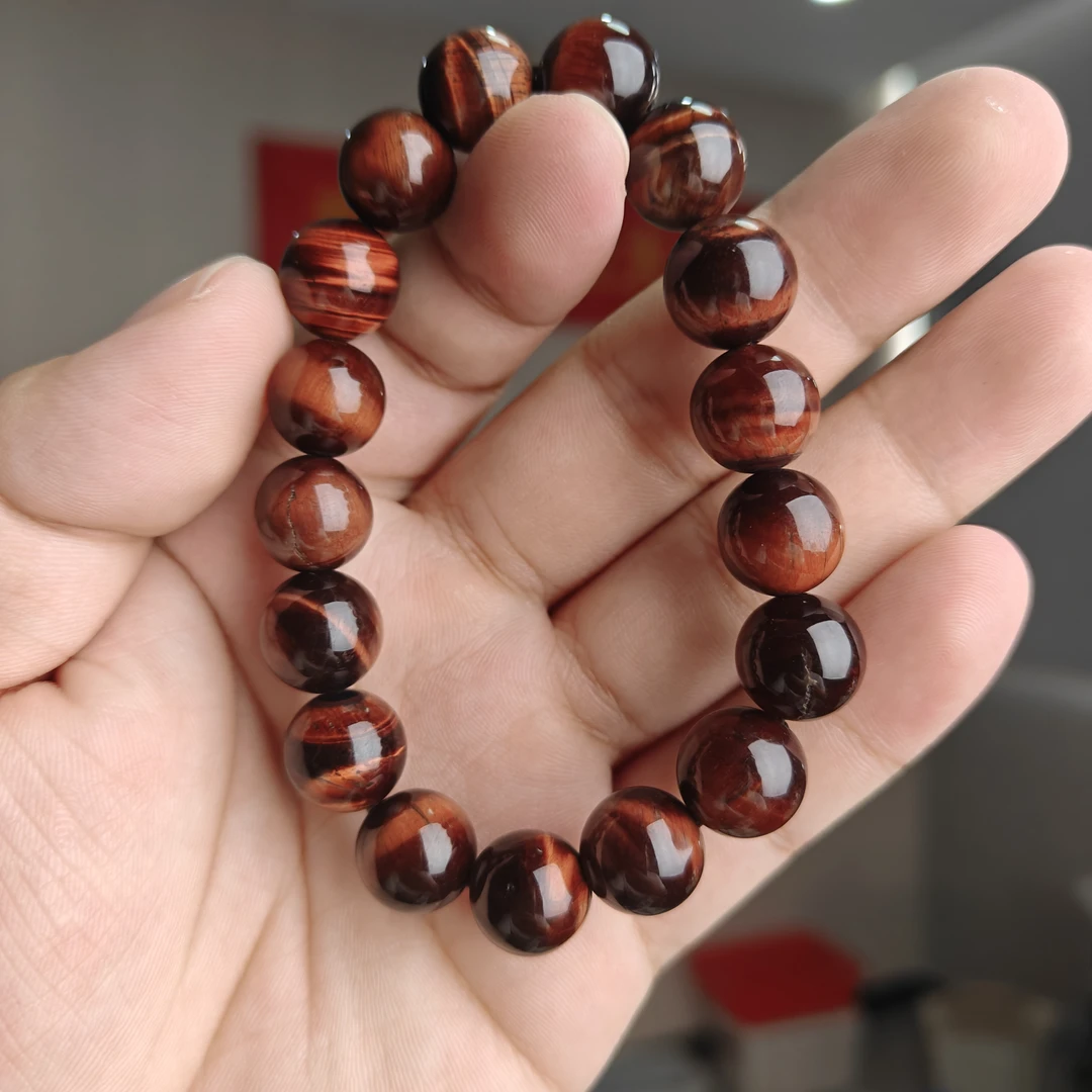 约12mm红虎眼圆珠单圈手串