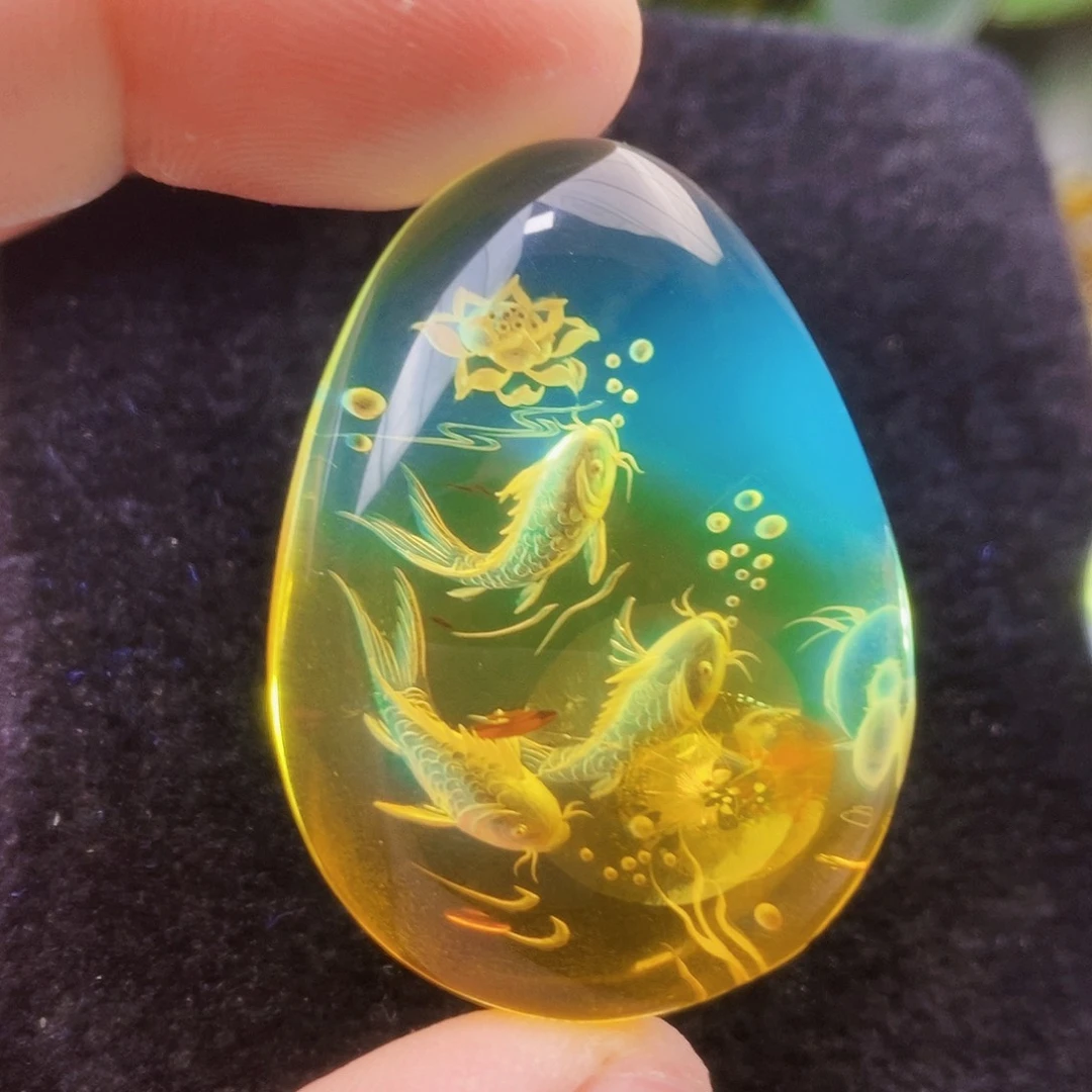 【闪购商品】琥珀（花珀）吊坠(不含链)未镶嵌