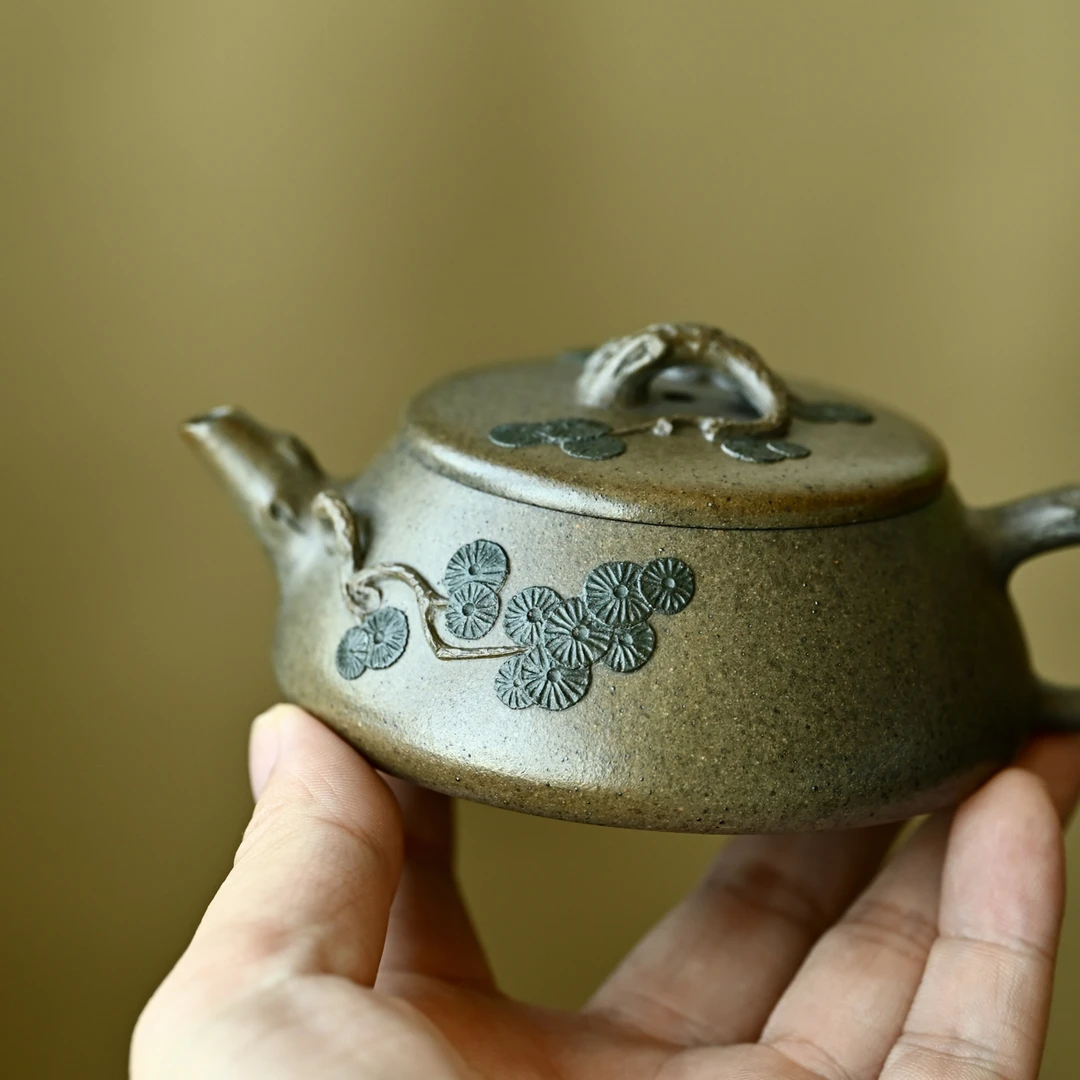 松风·紫砂壶 容量90cc/段泥柴烧