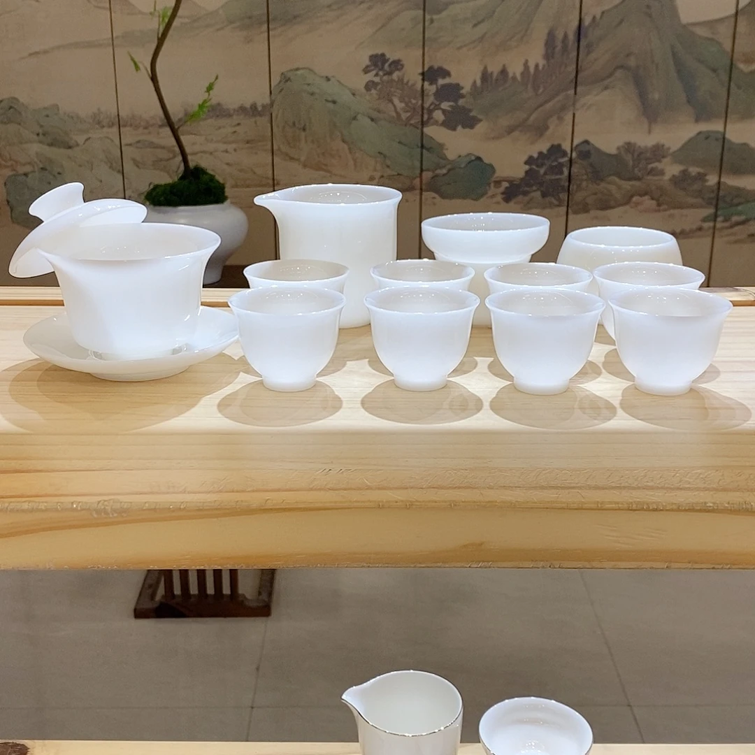 【墨城】璞玉瓷纯白套装13头