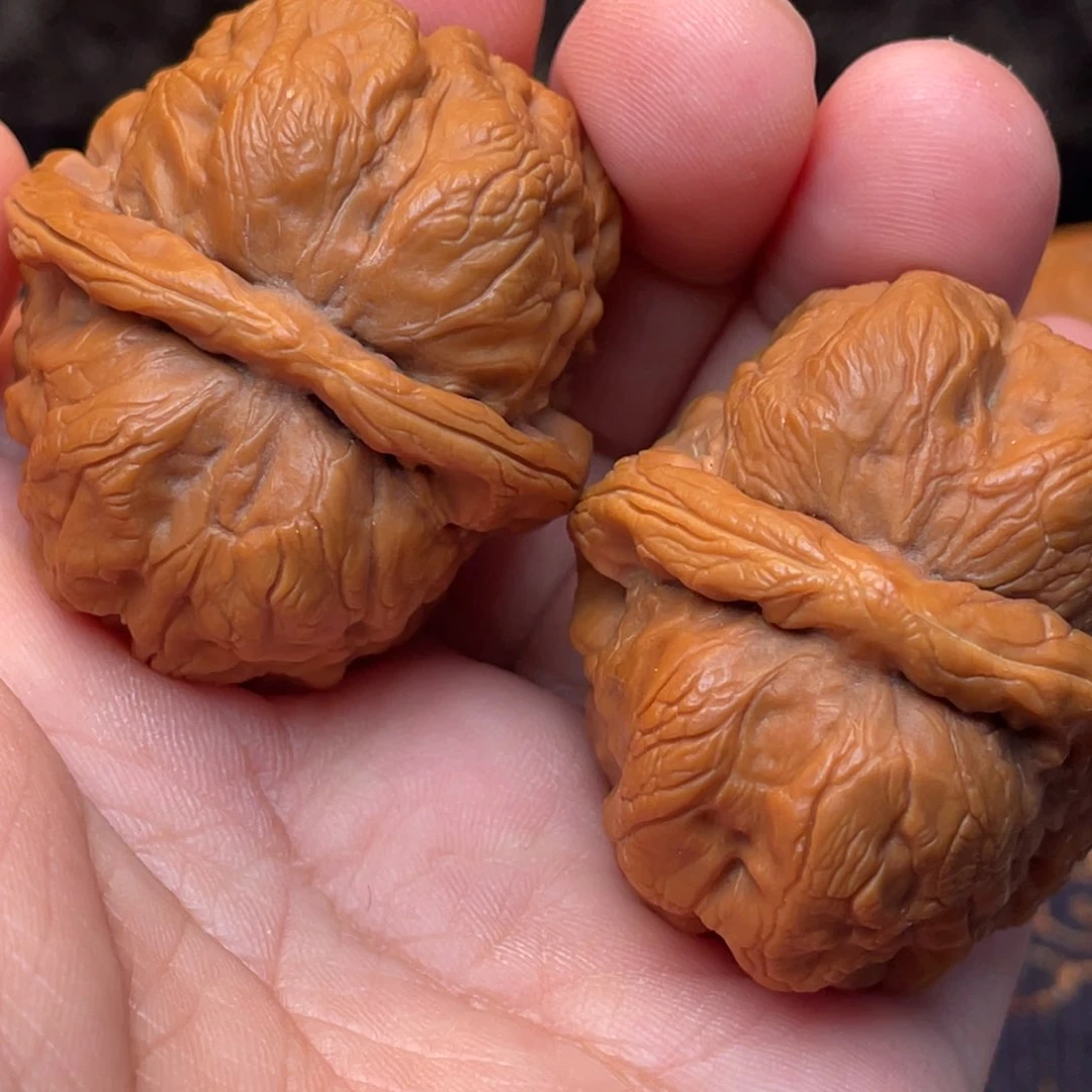 文玩核桃把件40尺寸蛤蟆头