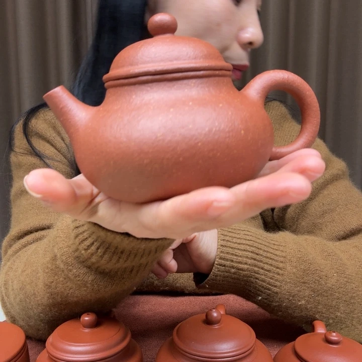 茶壶紫砂30目红绛坡容天250cc全手工
