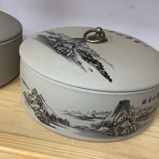 瓷片陶瓷茶叶罐密封罐