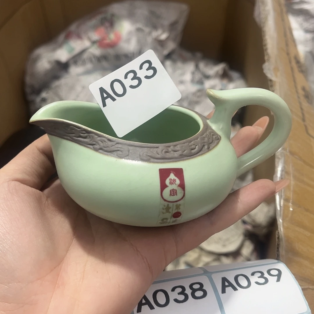 瓷片茶摆件工艺品摆件666