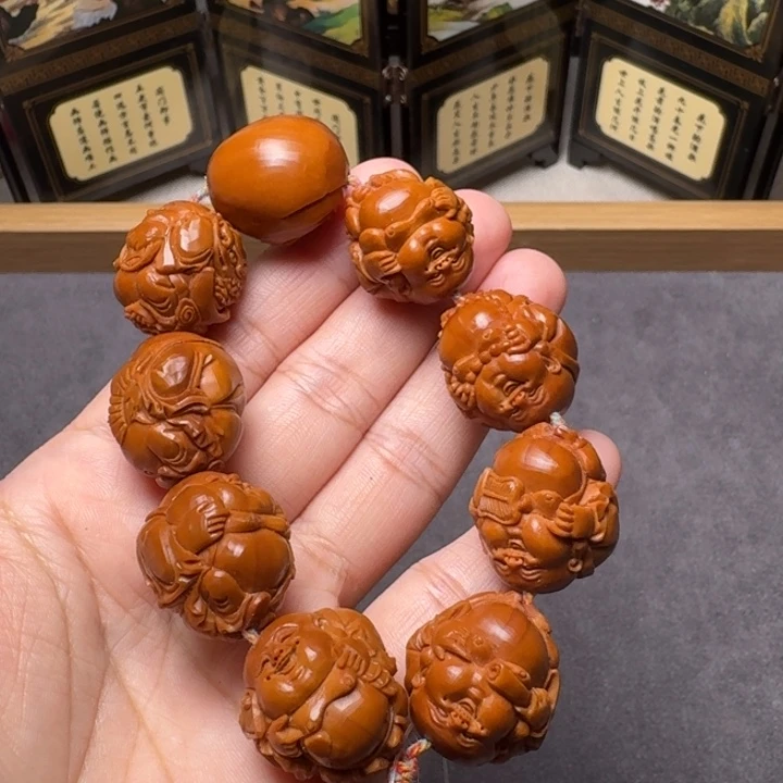 暖****橄榄核手串/手链整身弥勒