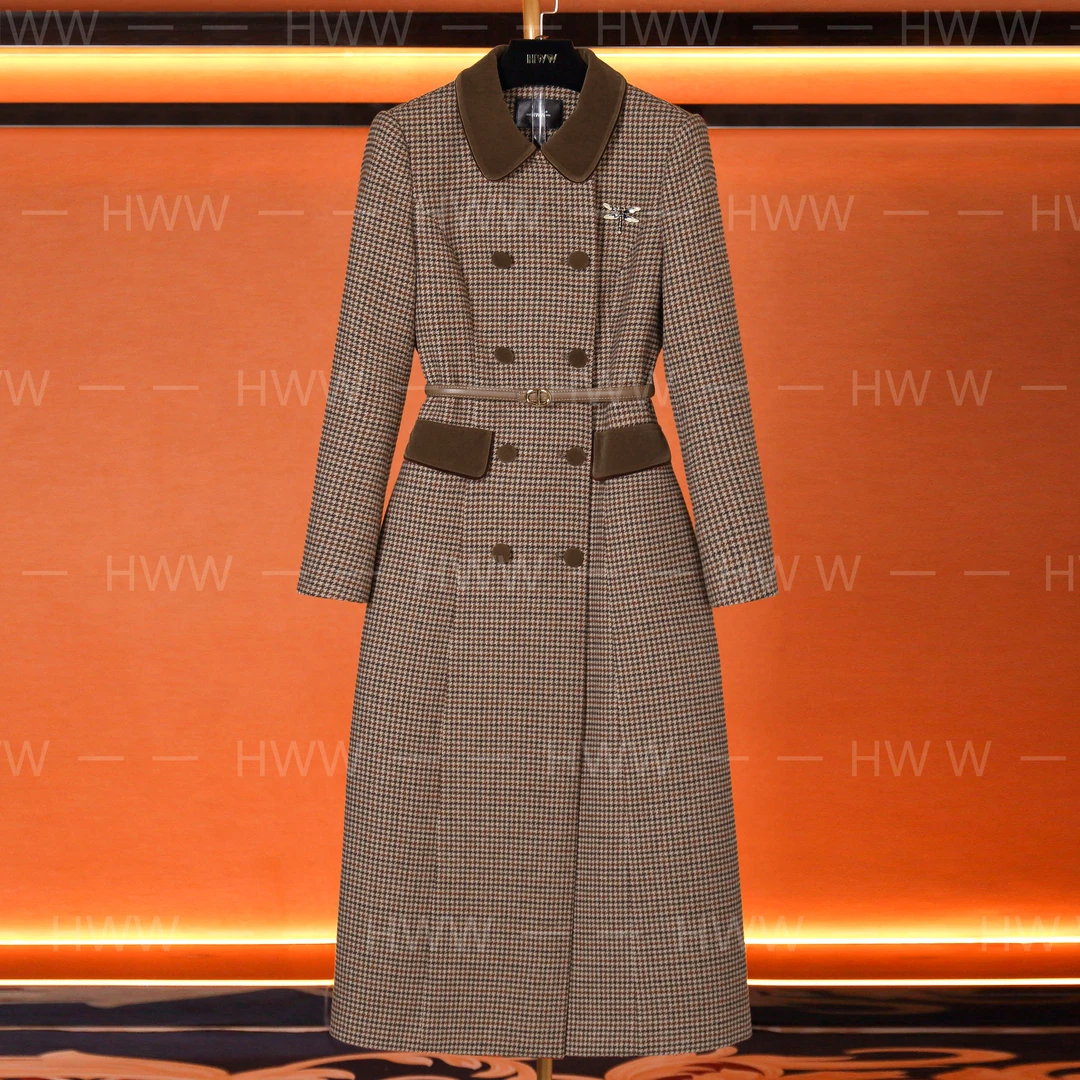 轻奢设计师女装优雅气质高奢修身秋季时尚大衣风衣DHZZR405792