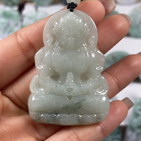 翡翠颈饰未镶嵌观音福利