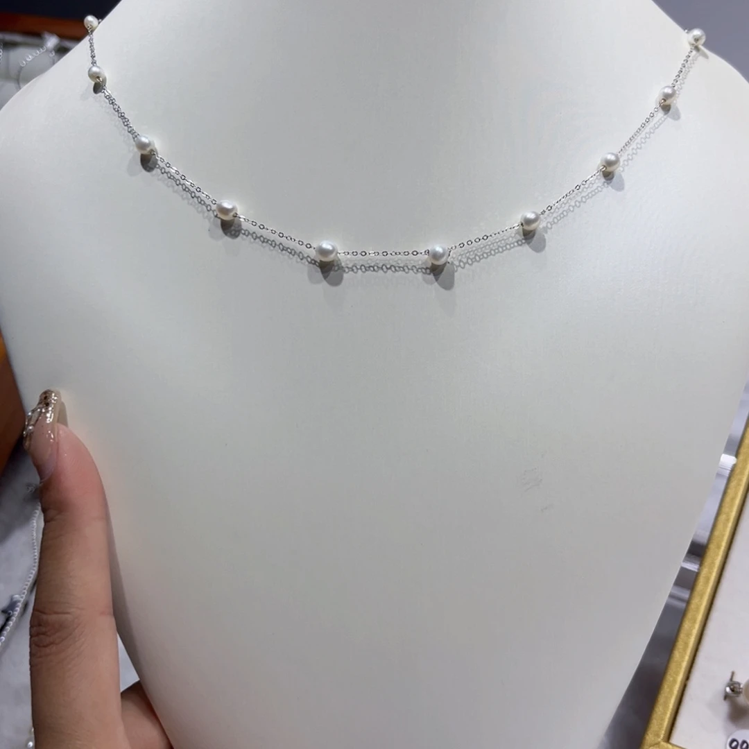 吊坠(赠链)银S925镶嵌淡水珍珠