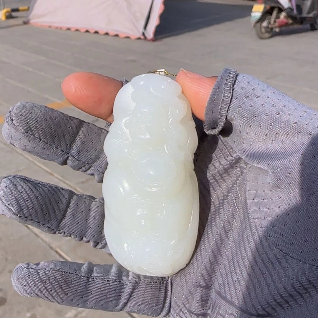 和田玉未镶嵌颈饰75