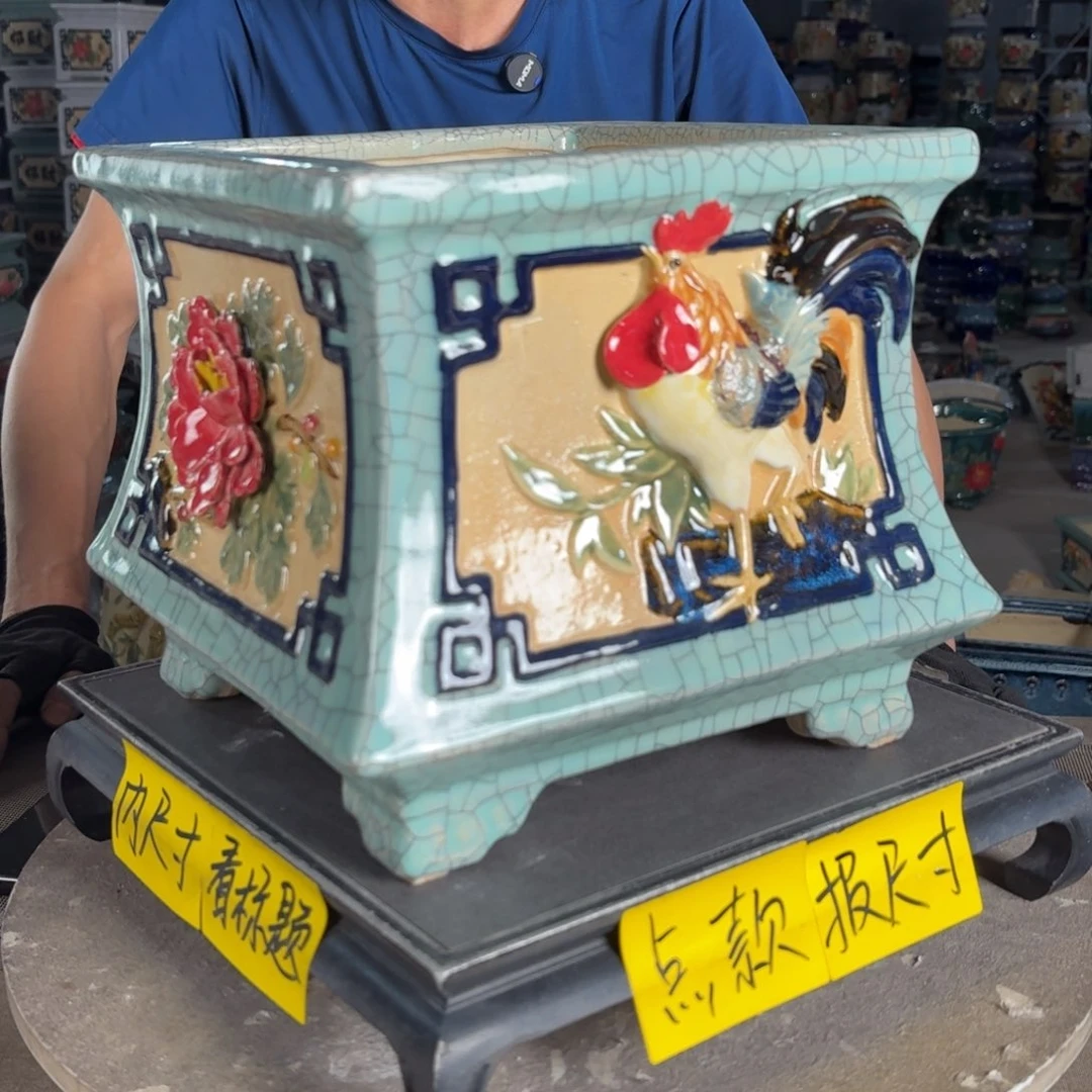 一风堂石湾花盆 内19*19