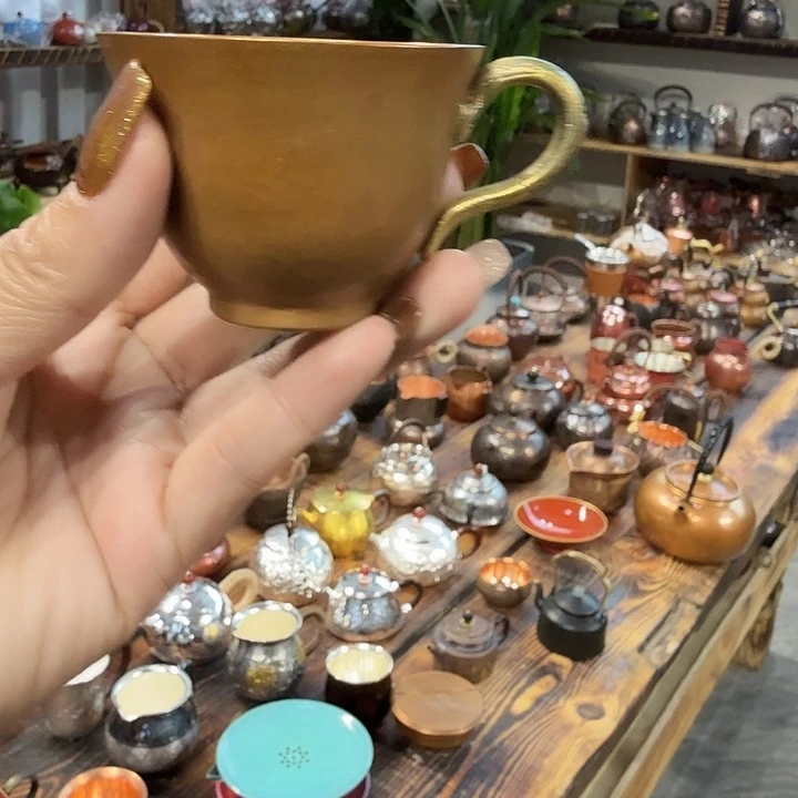 紫铜手工制作杯子