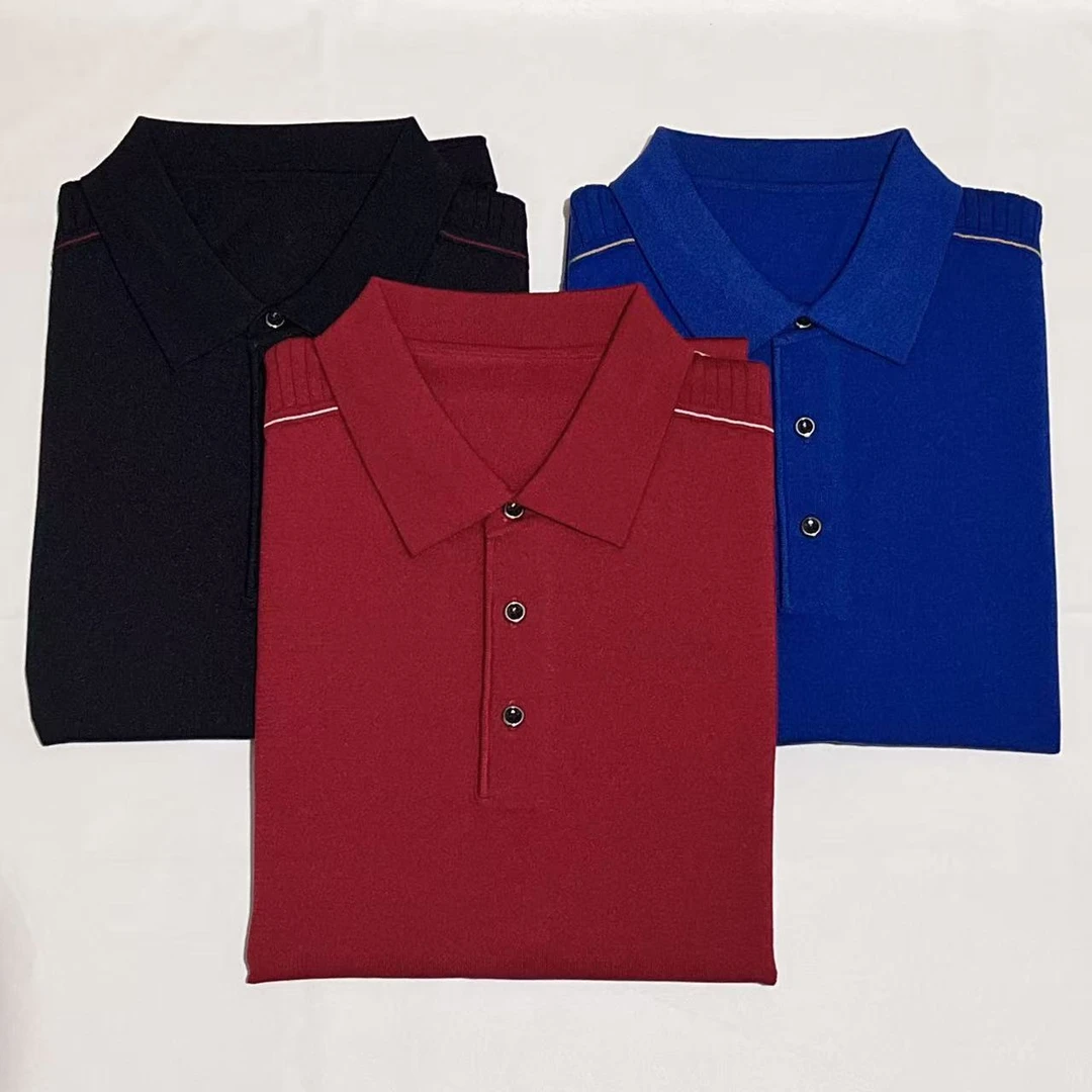 111  男士针织翻领半袖 春夏新款