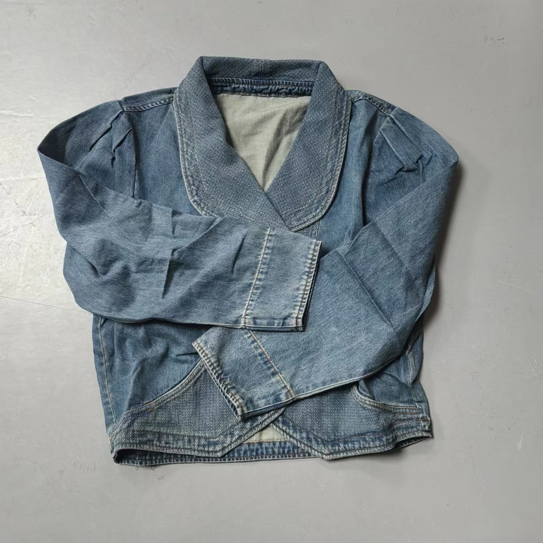 【南油玲姐】蓝色长袖牛仔外套60567