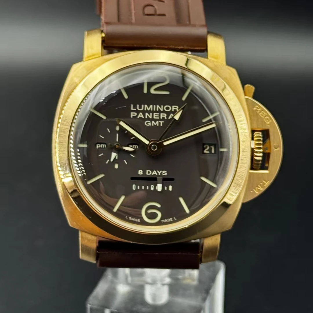 95新 Panerai/沛纳海 庐米诺1950系列 单表18K玫瑰金手动机芯44mm