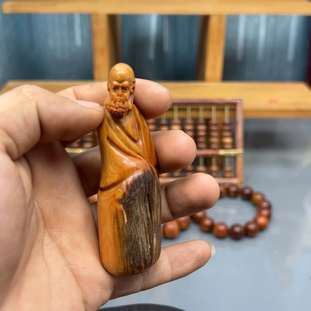 七***午木崖柏木摆件手把件