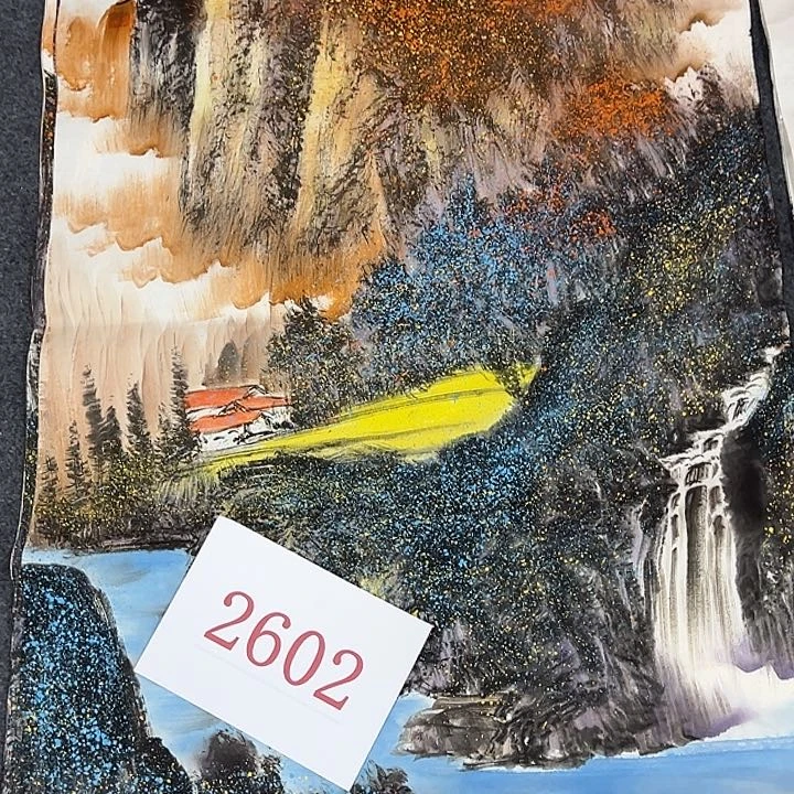 竖款山水作品，喜欢看看吧……