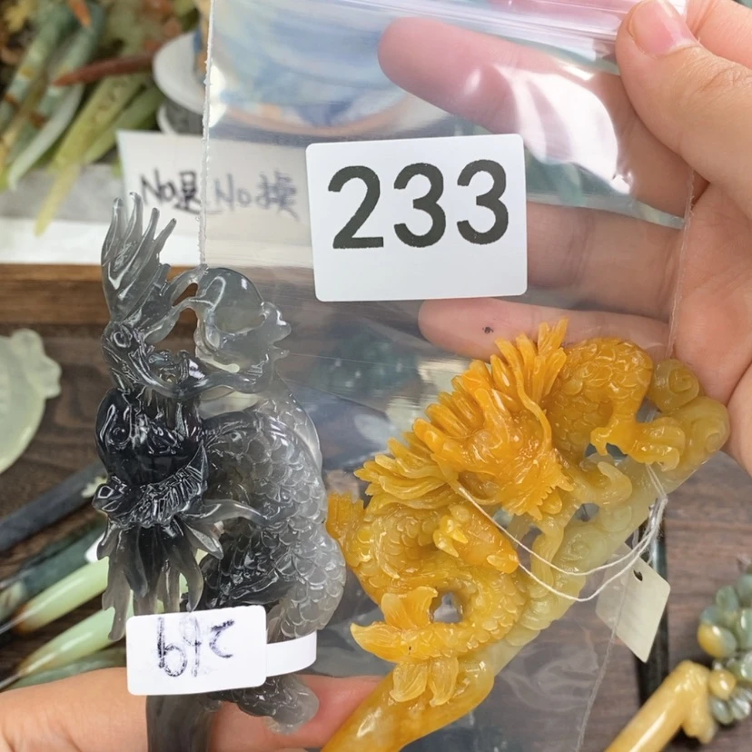 【闪购商品】岫玉发饰未镶嵌。