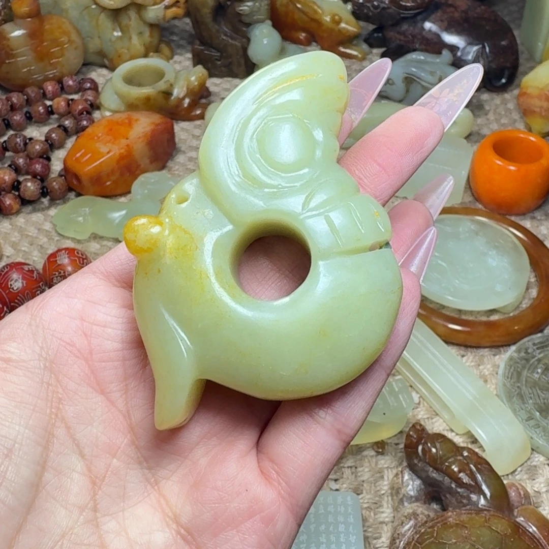 白玉菩提吊坠挂件