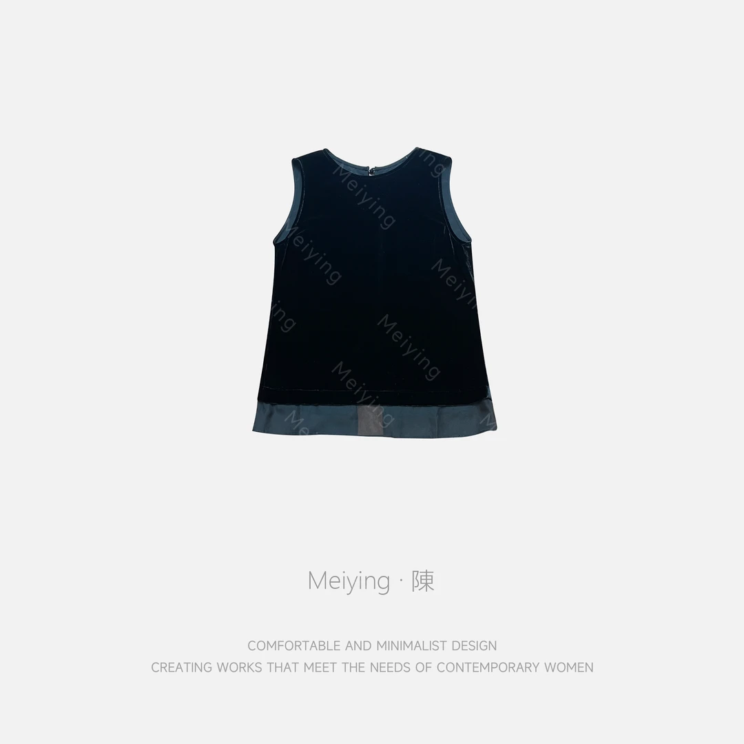 Meiying-“青丝"法式丝绒背心YA5XB019