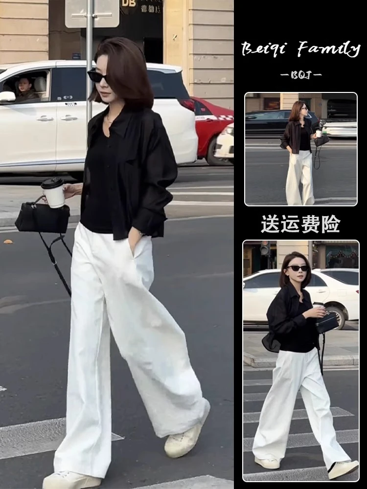 开春穿搭一整套盐系炸街时尚高级感小洋装独特漂亮休闲衬衫套装裤
