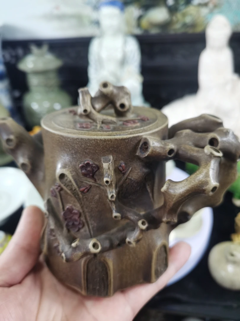 陶瓷 紫砂壶 高度约12厘米