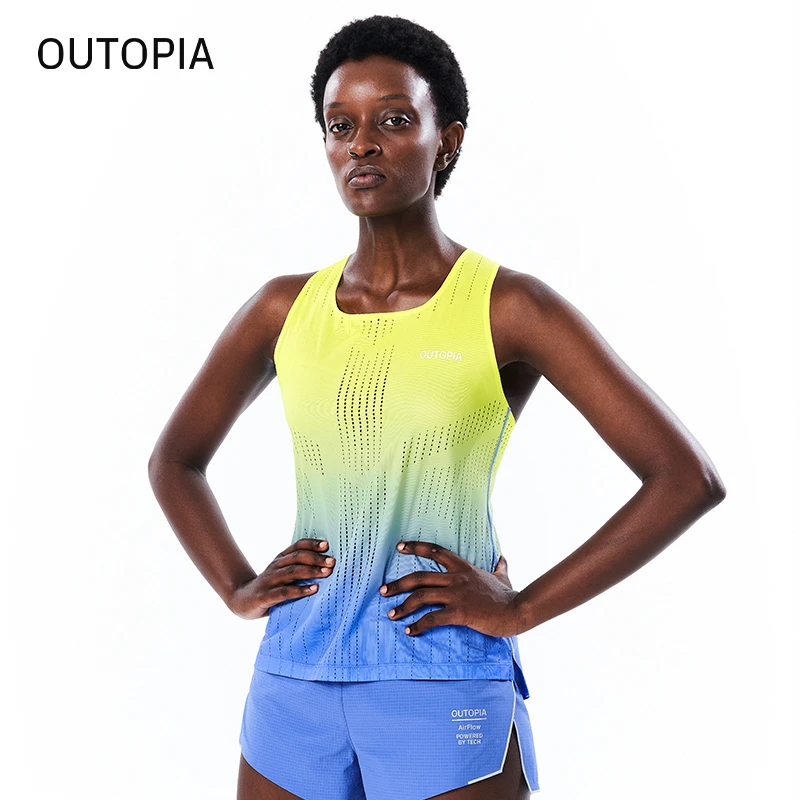 Outopia Lightning女士风洞专业跑步运动背心轻薄速干透气